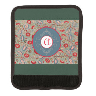 DIY INITIAL William Morris LUGGAGE HANDLE WRAP