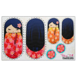 DIY Kokeshi plush doll - cut stuff and sew MIYO Fabric