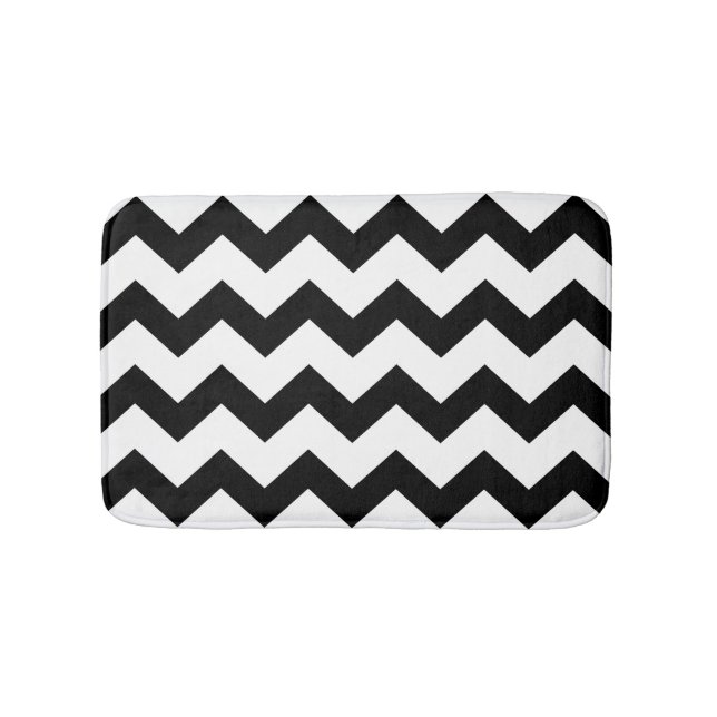 DIY Large Chevron Zigzag Pattern Custom Bathroom Mat (Front)
