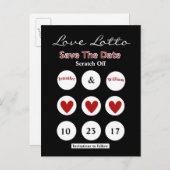 DIY Lotto Scratch Off Save the Date Post Card (Front/Back)