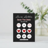 DIY Lotto Scratch Off Save the Date Post Card (Standing Front)