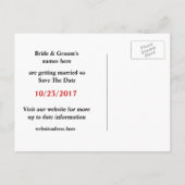 DIY Lotto Scratch Off Save the Date Post Card (Back)