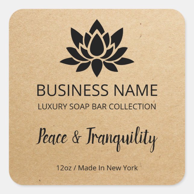 DIY Lotus Product Labels (Front)