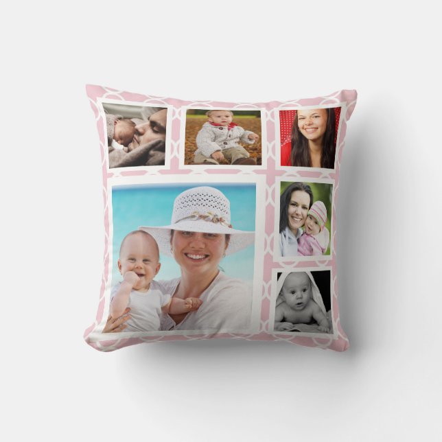 DIY Make a Personalized Photo Template Throw Pillow (Front)