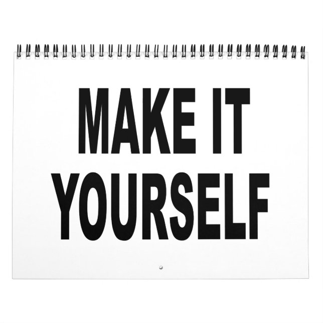 DIY Make It Yourself 2012 Calendar (Cover)