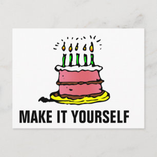 DIY Make It Yourself Birthday Party Invitation Pos