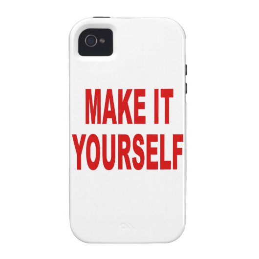 DIY Make It Yourself Custom iPhone 4 Case (Back)