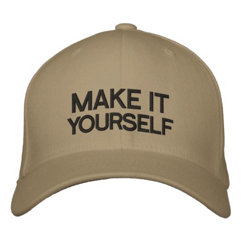 DIY Make It Yourself Embroidered Hat