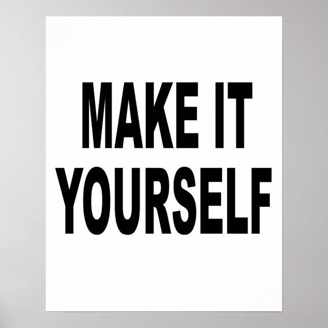 DIY Make It Yourself Poster (Front)