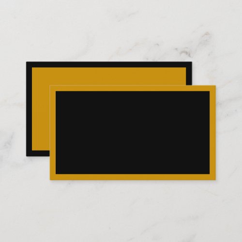 DIY MAKE YOUR OWN Black Gold Reversible Business Referral Card