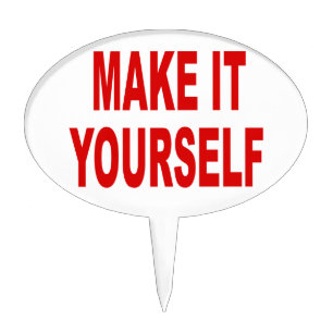 DIY Make Your Own Cupcake or Cake Topper