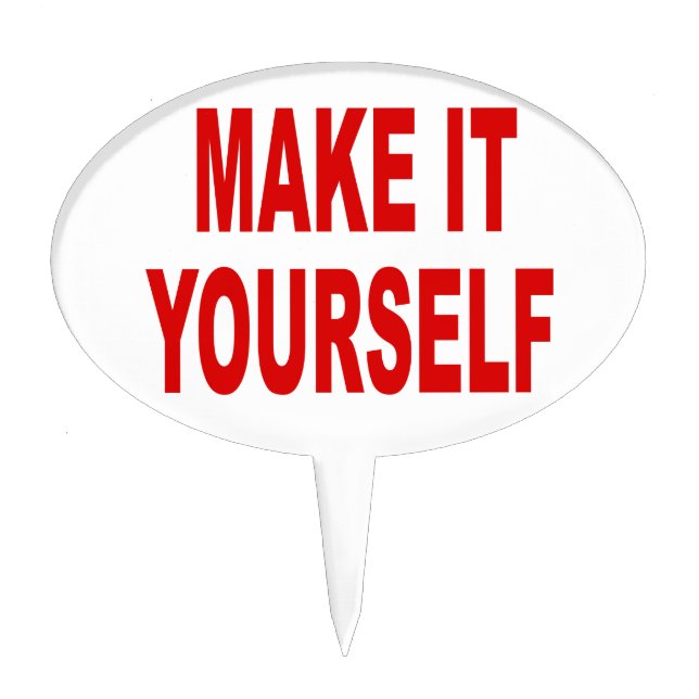DIY Make Your Own Cupcake or Cake Topper (Front)