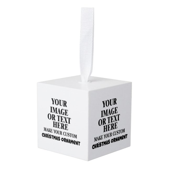 DIY, Make Your Own Personalized Christmas Ornament (Front Angled)