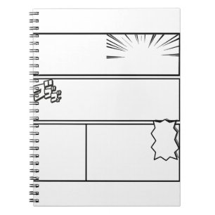 DIY Manga Panel 3– Customizable Japanese Comic Notebook