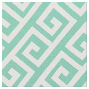 DIY Meandros Greek Key Pattern Custom Fabric