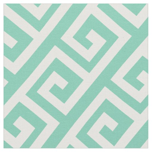 DIY Meandros Greek Key Pattern Custom Fabric