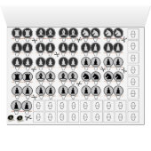 DIY Mini Chess Survival Kit Papercraft Cards (Inside Horizontal (Bottom))
