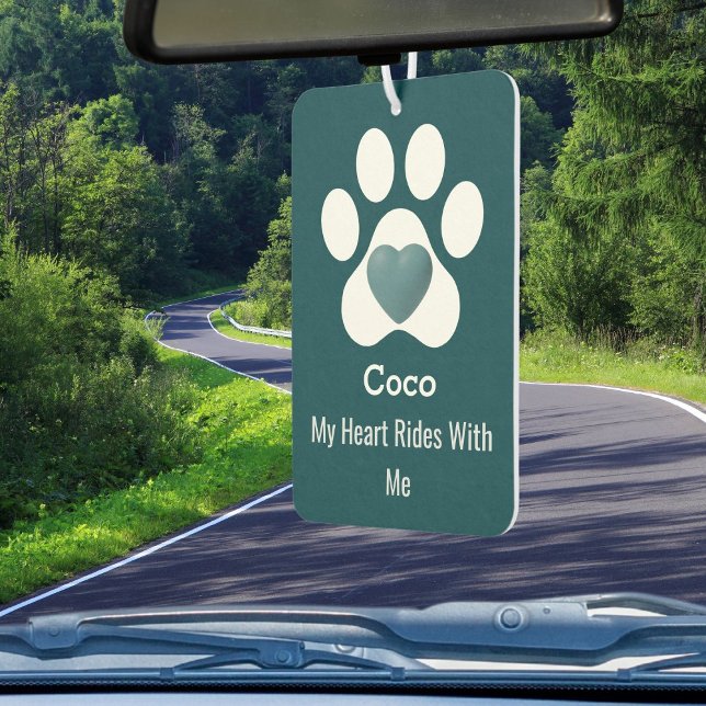 DIY Modern Elegant Dog Paw Heart Funny Pet Lovers Air Freshener (Creator Uploaded)