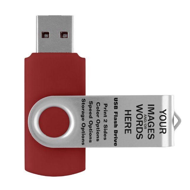 DIY - (More Options) USB Flash Drive Red (Opened)