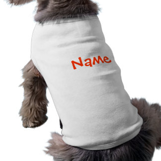DIY Name - Dog Apparel Tank Top White