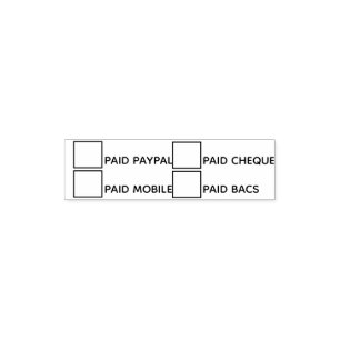 DIY Office banking payment forms admin 4 types Self-inking Stamp