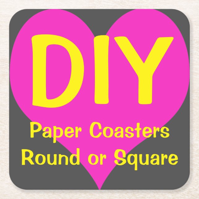 DIY - Paper Coasters 6/Set (Front)
