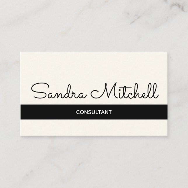 DIY Personalize Business Elegant Easy Read Card (Front)