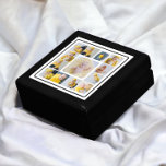 DIY Personalized 13 Photo Collage Template Gift Box<br><div class="desc">13 Photo personalized box, simply add your own photographs to this great throw pillow .. easy to personalize .. customizable photo template clock from Ricaso - perfect gift-ideas - features a black frame - this delightful jewelry box comes in golden oak, ebony black, emerald green, and red mahogany. will make...</div>