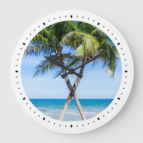 DIY Personalized Round Photo Template Large Clock