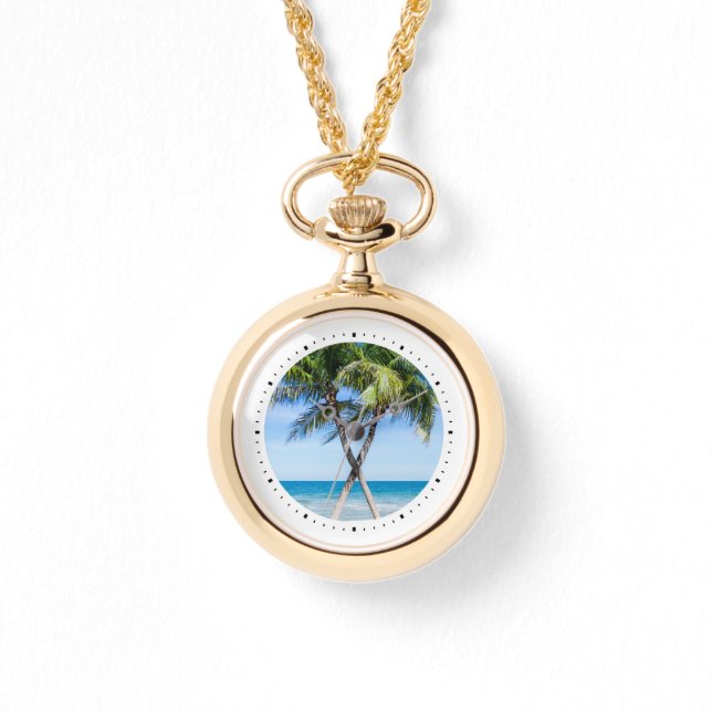 DIY Personalized Round Photo Template Watch (Front)