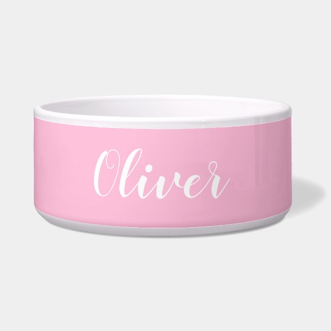 DIY Pet Bowl | Custom Name, Color, Text (Front)