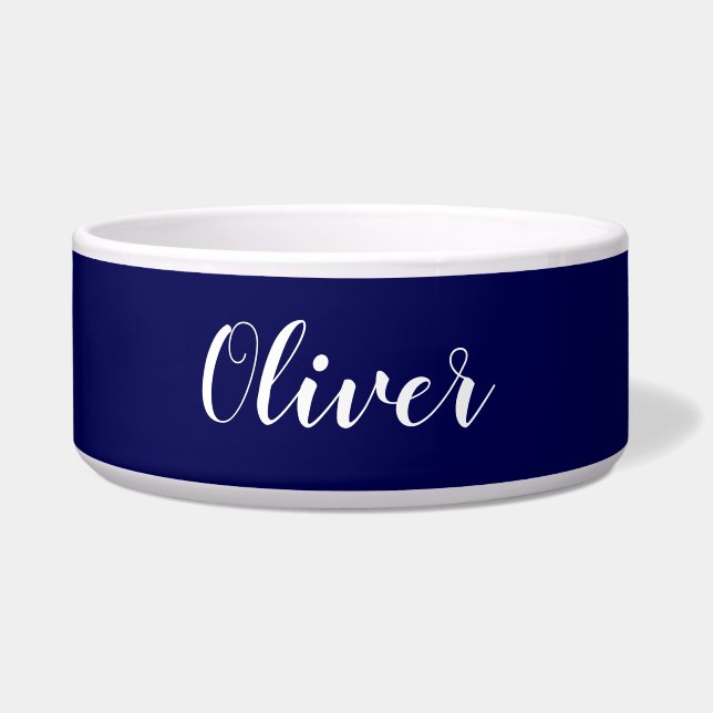 DIY Pet Bowl | Custom Name, Color, Text (Front)