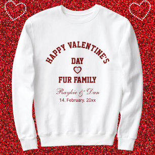 DIY Pet Lovers BFF Valentines Day Gifts Red White Sweatshirt