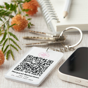 DIY Photo ID Digital QR Code Keychain