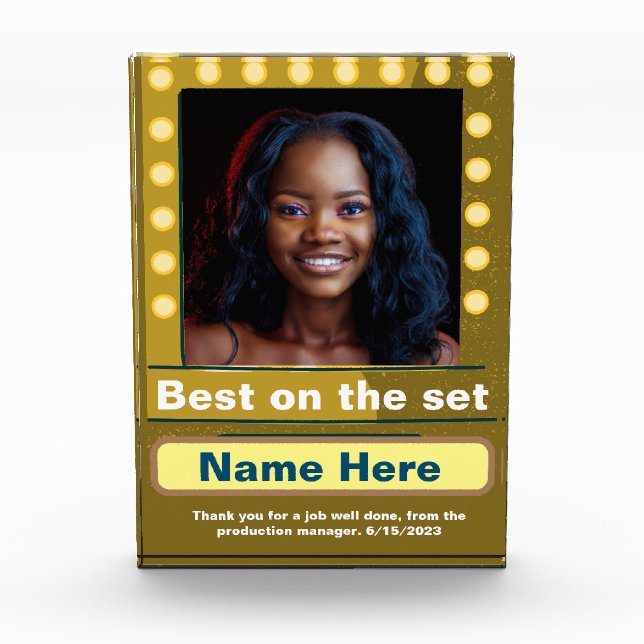 DIY Picture Acrylic Award (Front)