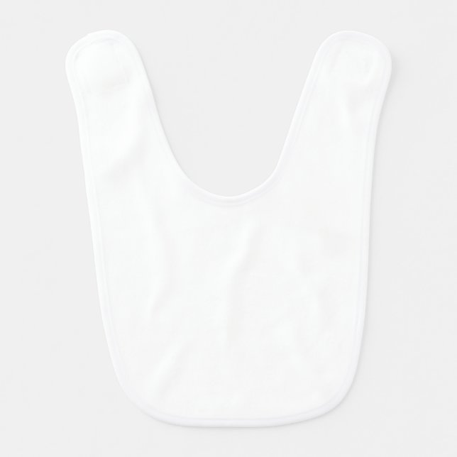 DIY Plain Blank White Baby Bib to Design Your Own (Front)