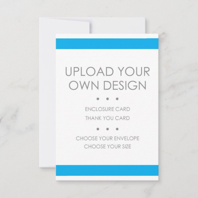 DIY Print Yourself RSVP, Info, or Thank You Card (Front)