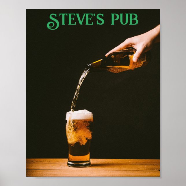 DIY! Pub Mancave Poster - Add Name (Front)