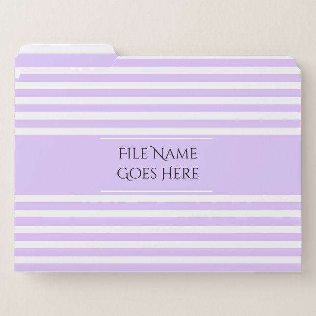 DIY purple lined any color modern desktop File Folder (Front Left)