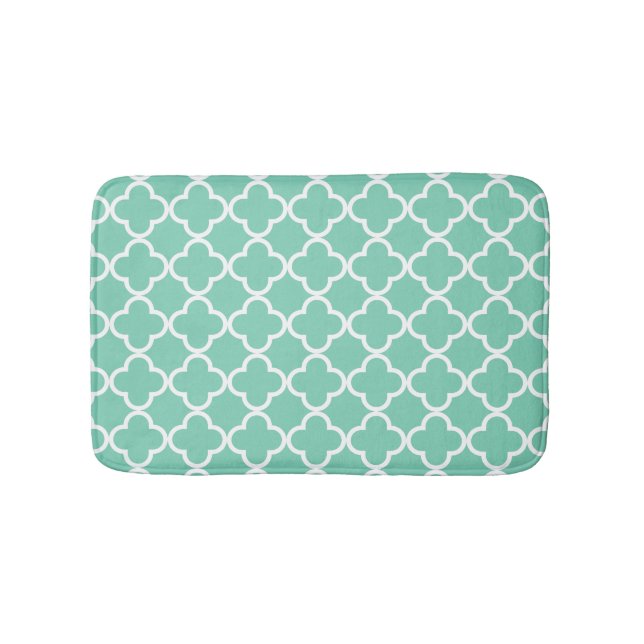 DIY Quatrefoil Pattern Custom Bathroom Mat (Front)