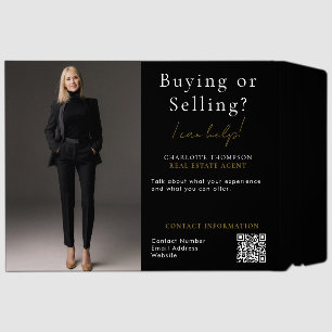 DIY Realtor Buying or Selling Real Estate Photo Envelope Mailers