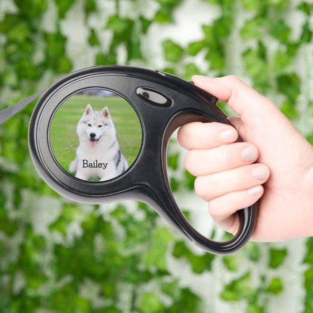 DIY Retractable Dog Leash | Custom Photo and Text  (Hand)