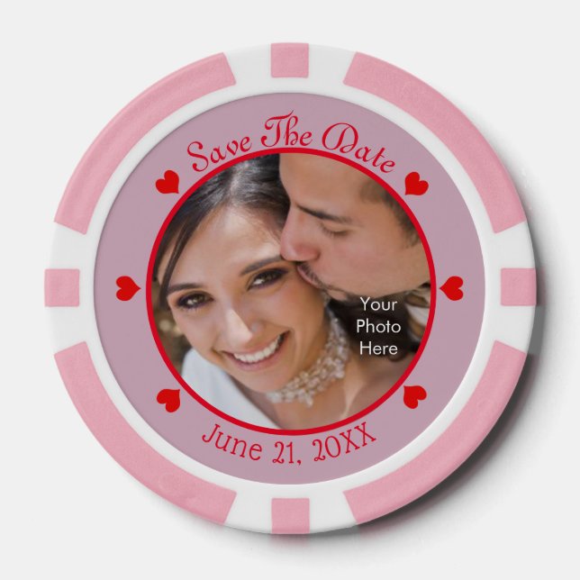 DIY - Save the date / Poker Chips (Front)