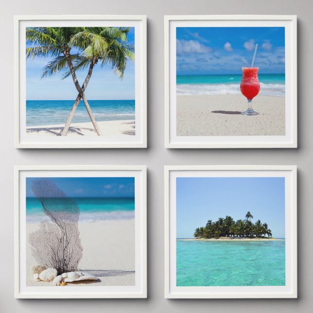 DIY Set of Four Custom Photo Tile (Front Set)