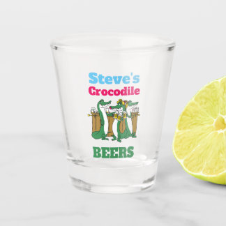 DIY! Shot Glass Crocodile BEERS - Add Name