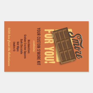 DIY Smores Kit Gift Label for Campers & Campfires