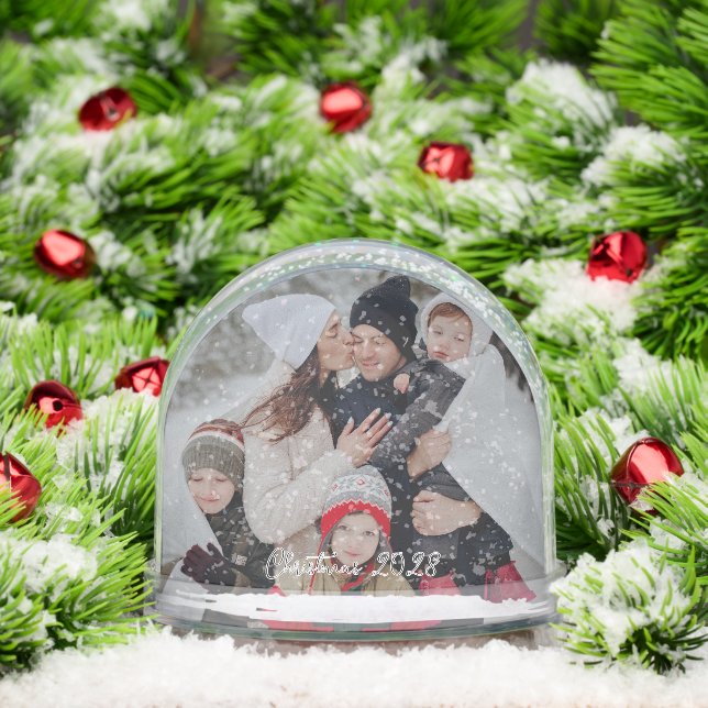 DIY Snow Globe - Custom Photo & Text (Christmas)