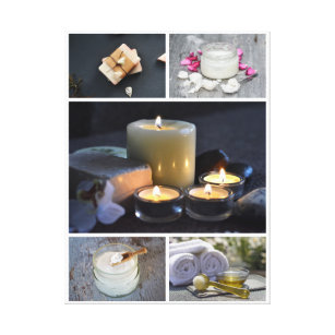 DIY spa salon soap candles essential oils 5 photo Canvas Print