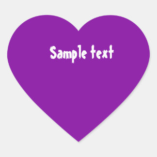 DIY Template easily change color add photo text Heart Sticker