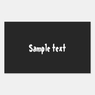 DIY Template easily change color add photo text Rectangular Sticker